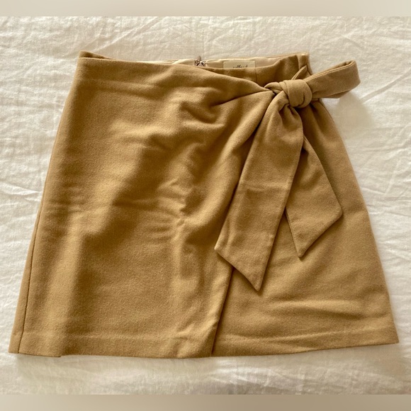Wilfred Wrap-Front Skirt in Tan - Picture 2 of 2
